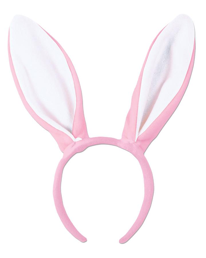 Bunny Ears Pink Adult Costume Accessory