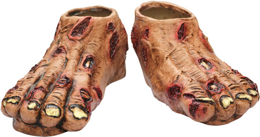 Zombie Flesh Latex Feet Adult Shoe Covers