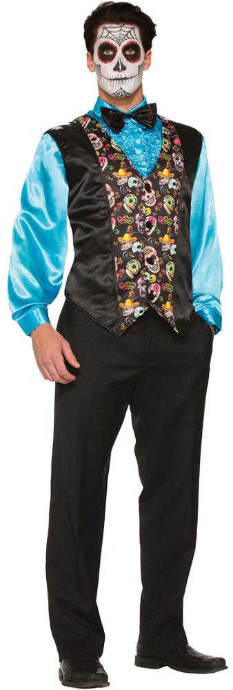 Day of the Dead Vest Adult Costume Accessory
