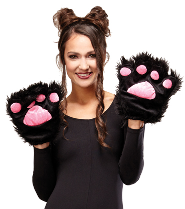 Kitty Cat Paws Adult Gloves