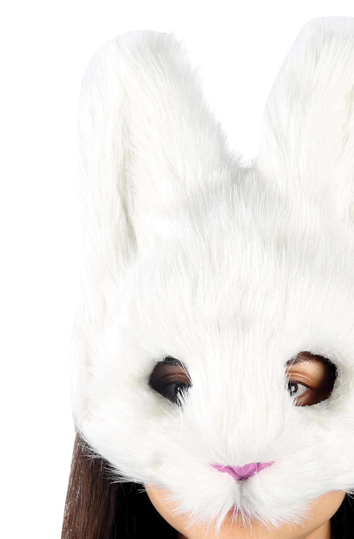 White Bunny Adult Mask