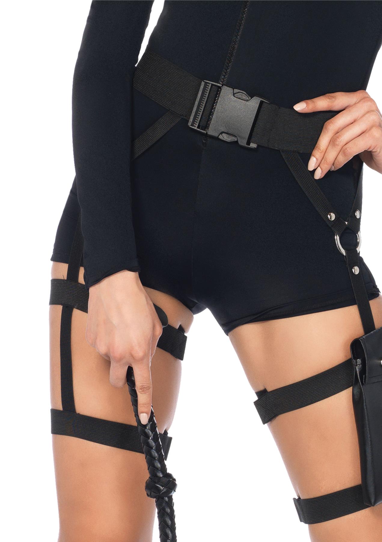 Garter Pocket Multi Strap Utility Belt Adult Costume Accessory