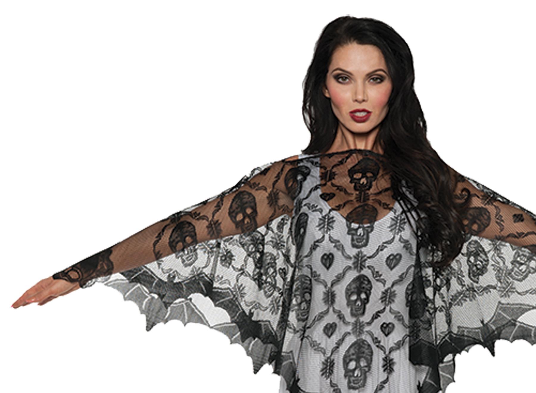 Lace Vampire Poncho Adult Costume Accessory