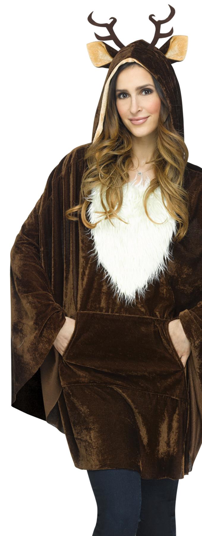 Reindeer Poncho Adult Costume Kit