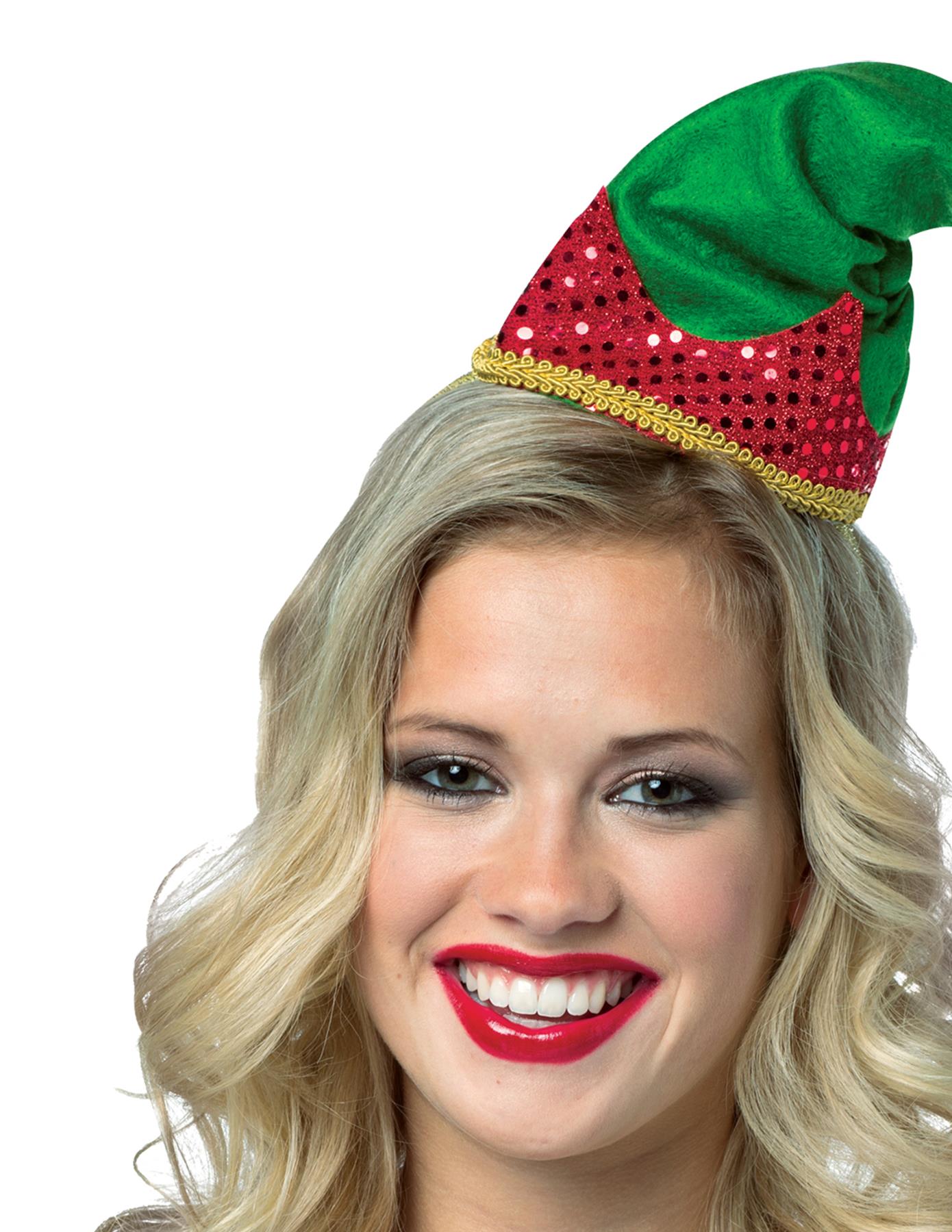 Elf Hat Headband Adult Costume Accessory