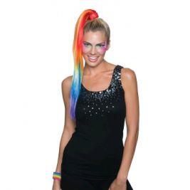 Rainbow Pride Ponytail Adult Costume Accessory