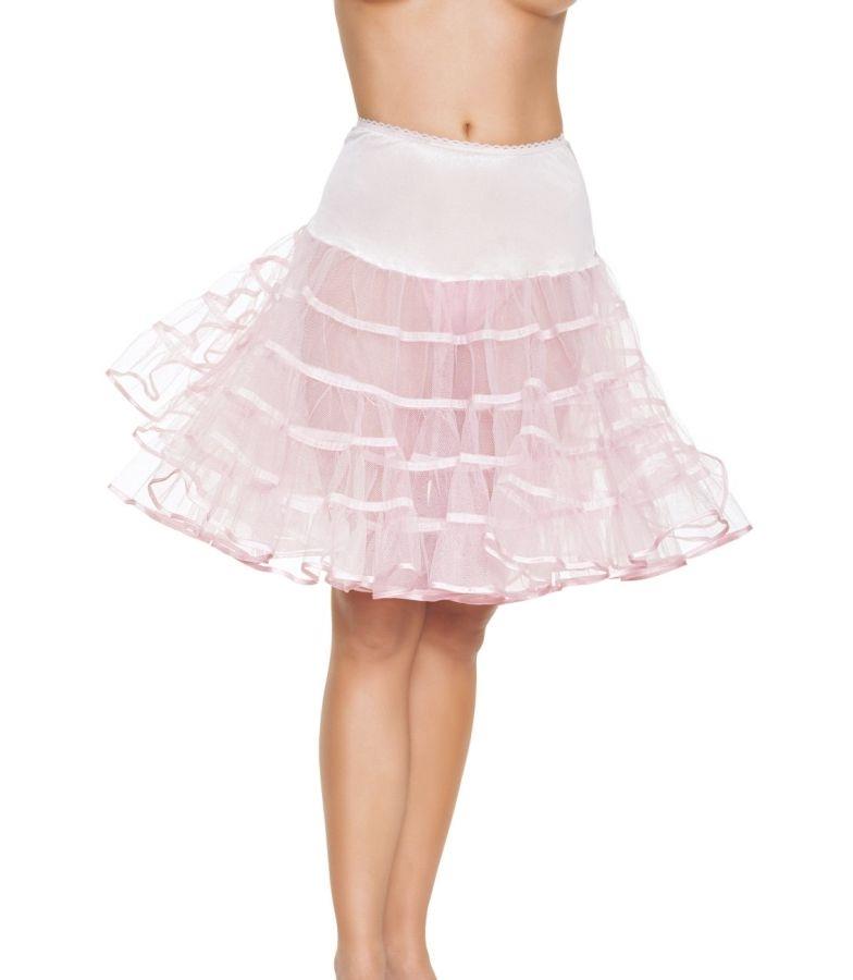 White Knee Length Petticoat Adult Costume Accessory