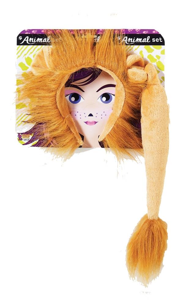 Lion With Tail Adult Costume Kit