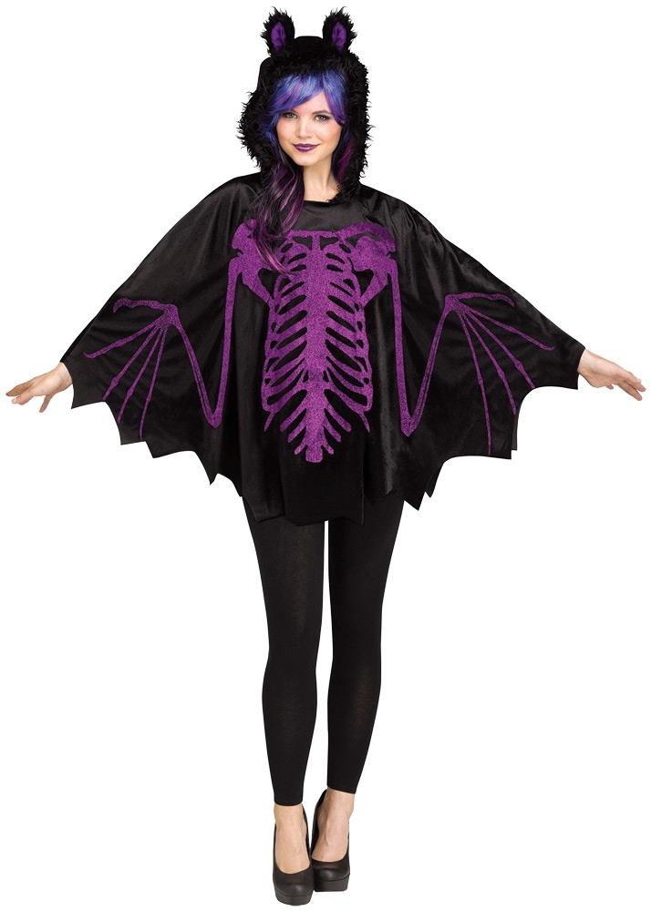 Bat Poncho Adult Costume Accessory