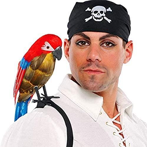 Pirate Feather Parrot Shoulder Costume Accessory