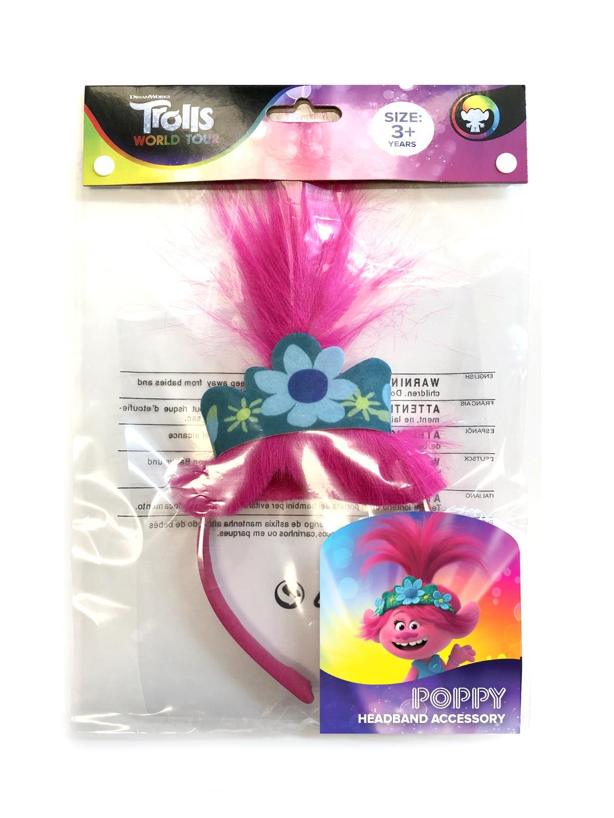 Trolls World Tour Poppy Headband Child Costume Accessory