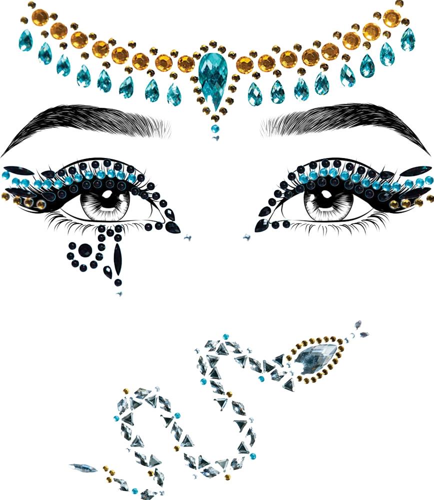 Cleopatra Adhesive Face Jewel Adult Makeup Accessory