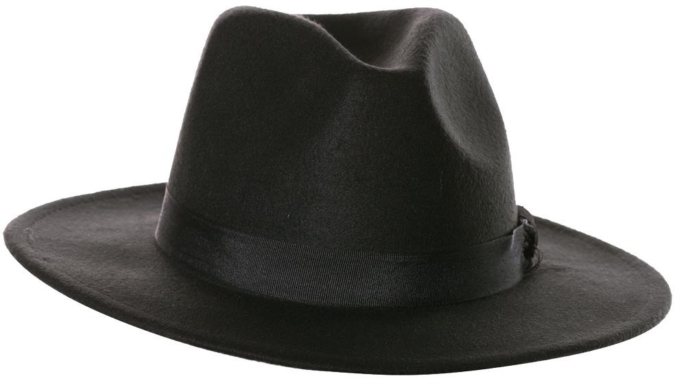 Black Fedora Adult Hat