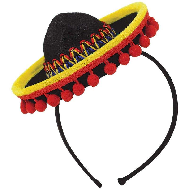 Fiesta Sombrero Headband Adult Costume Accessory
