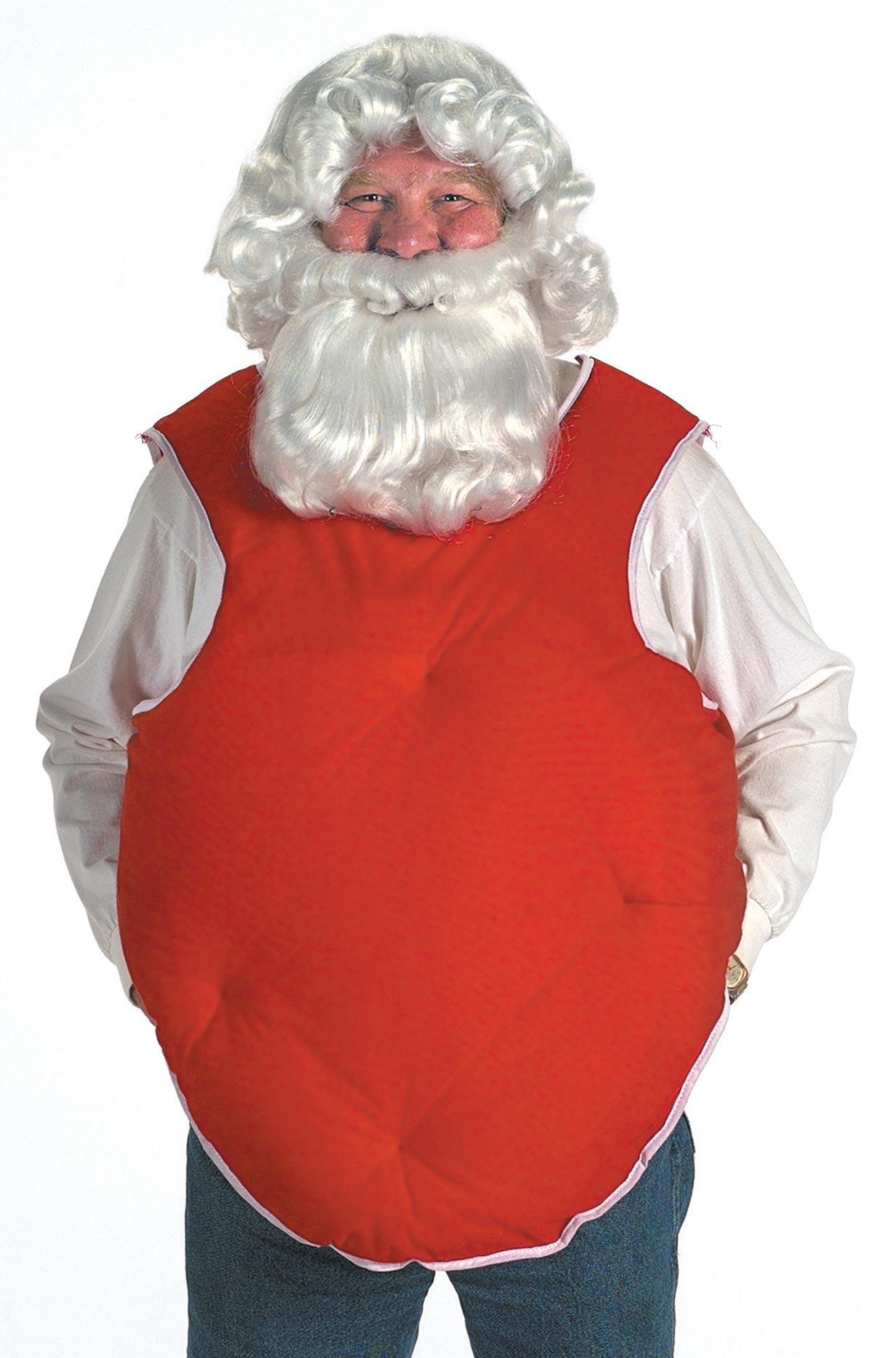 Red Santa Suit Belly Stuffer Adult Costume Accessory