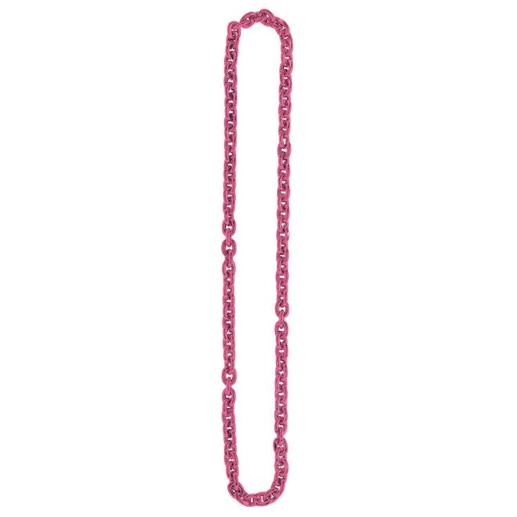 Pink Chain Link Necklace Adult Costume Accessory