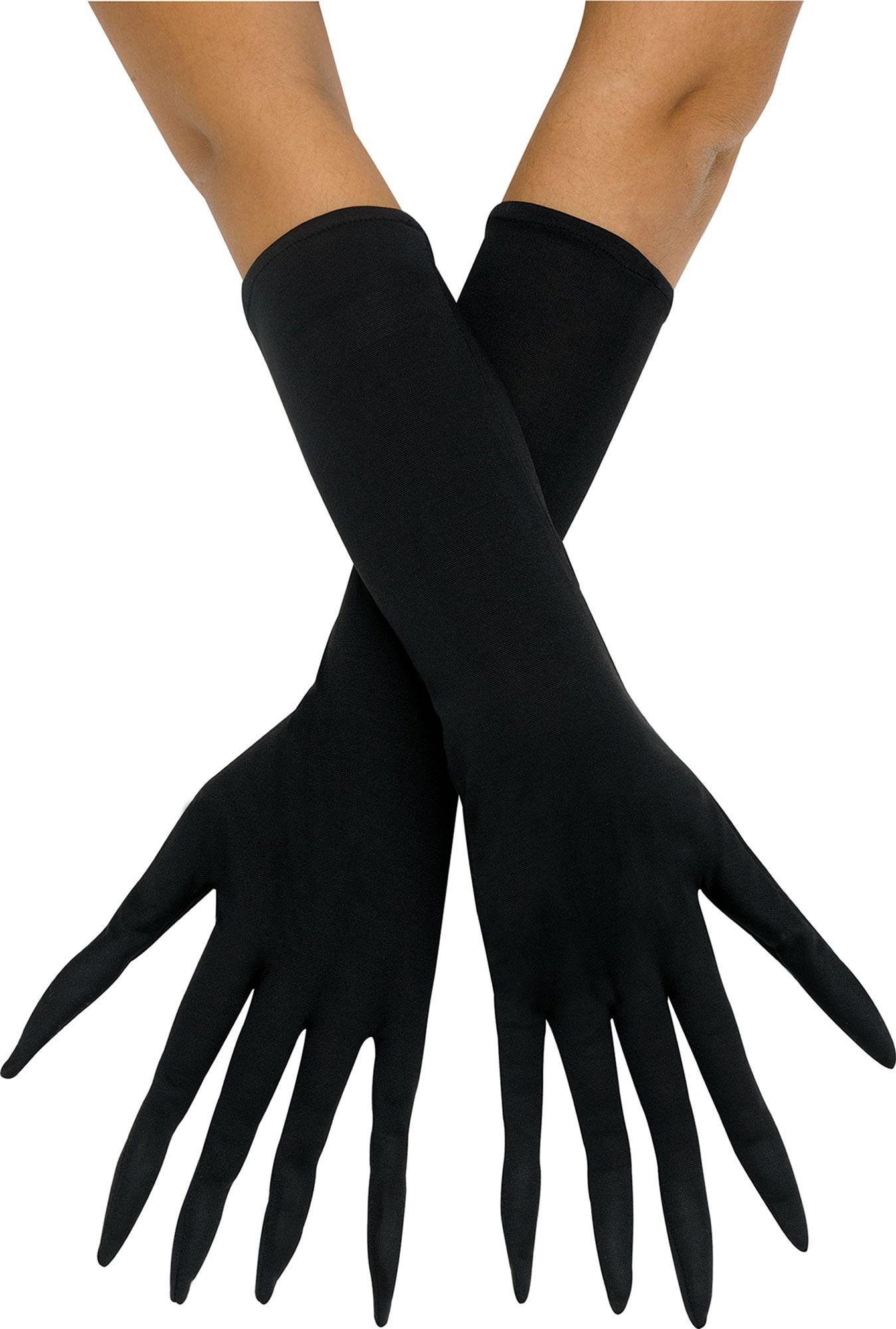 Black Pointy Finger Adult Gloves