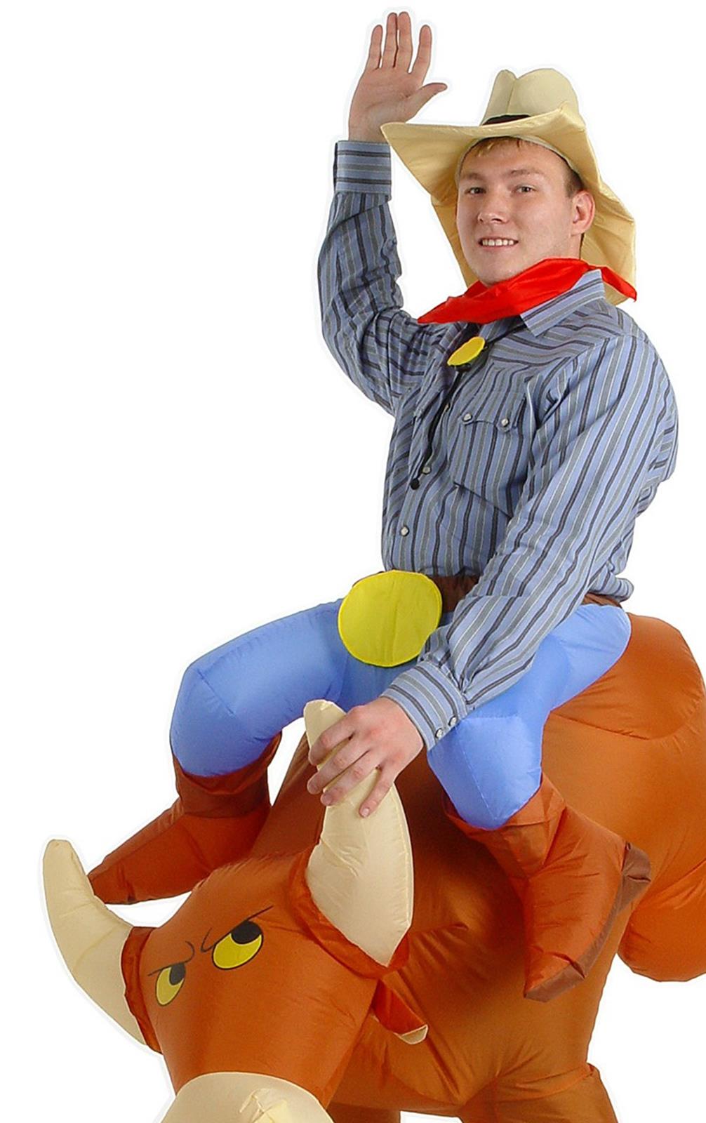 The Illusion Bull Rider Inflatable Adult Costume
