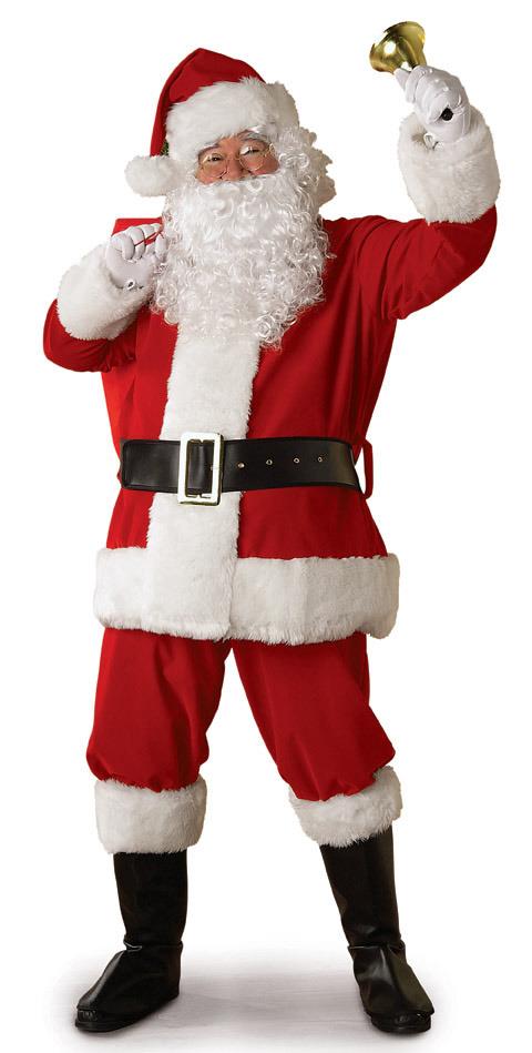 Regal Deluxe Plush Santa Suit Adult Costume XL