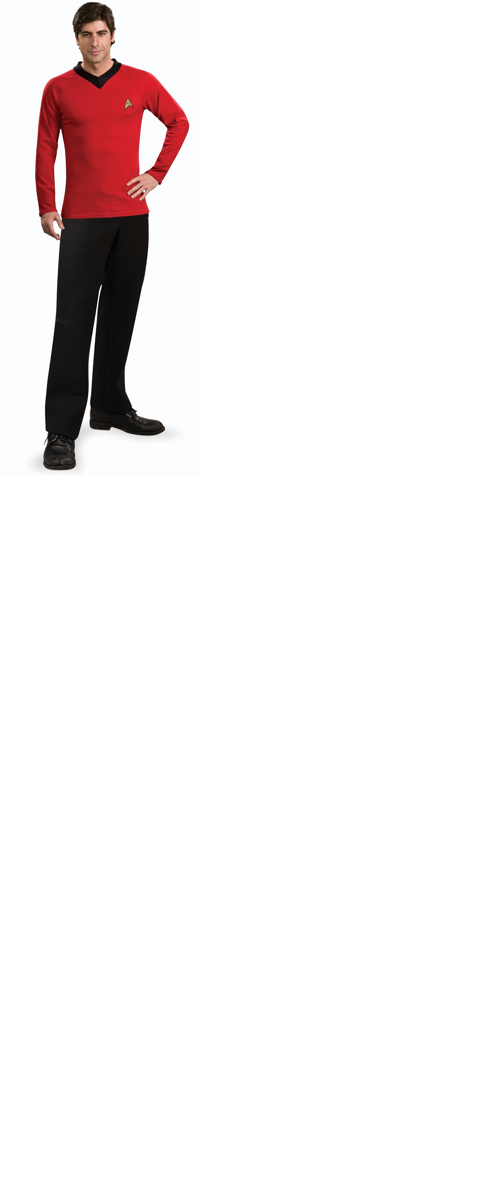 Star Trek Classic Red Shirt Deluxe Adult Costume Medium