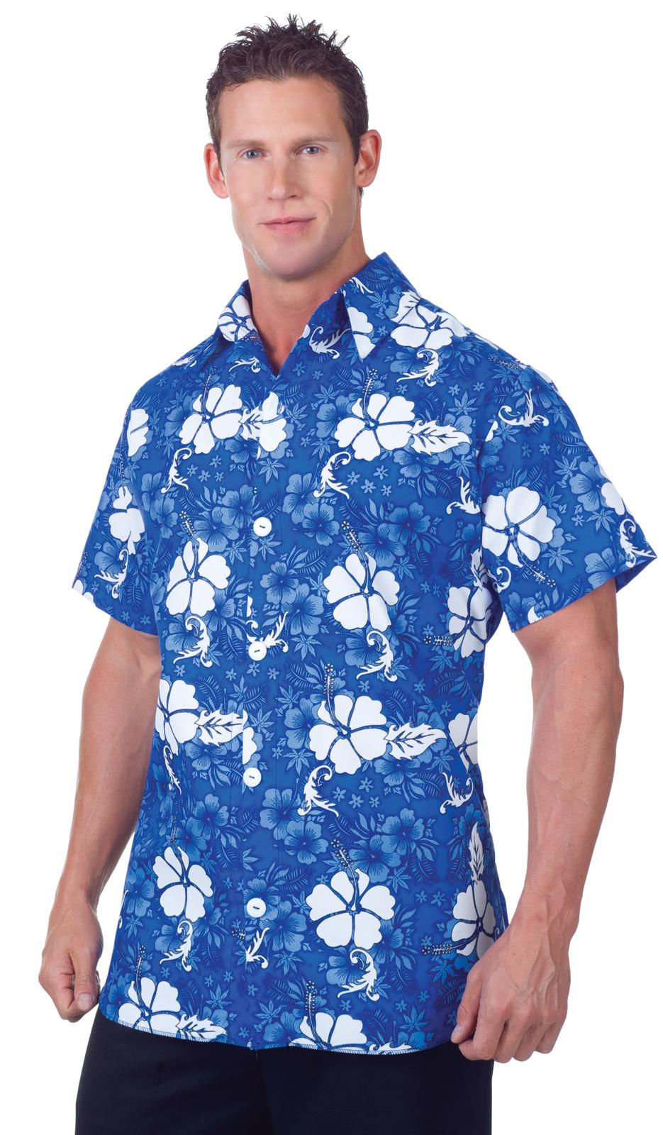 Blue Hawaiian Shirt Adult Costume