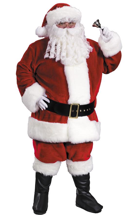 Santa Suit Premium Plush Adult Costume Large