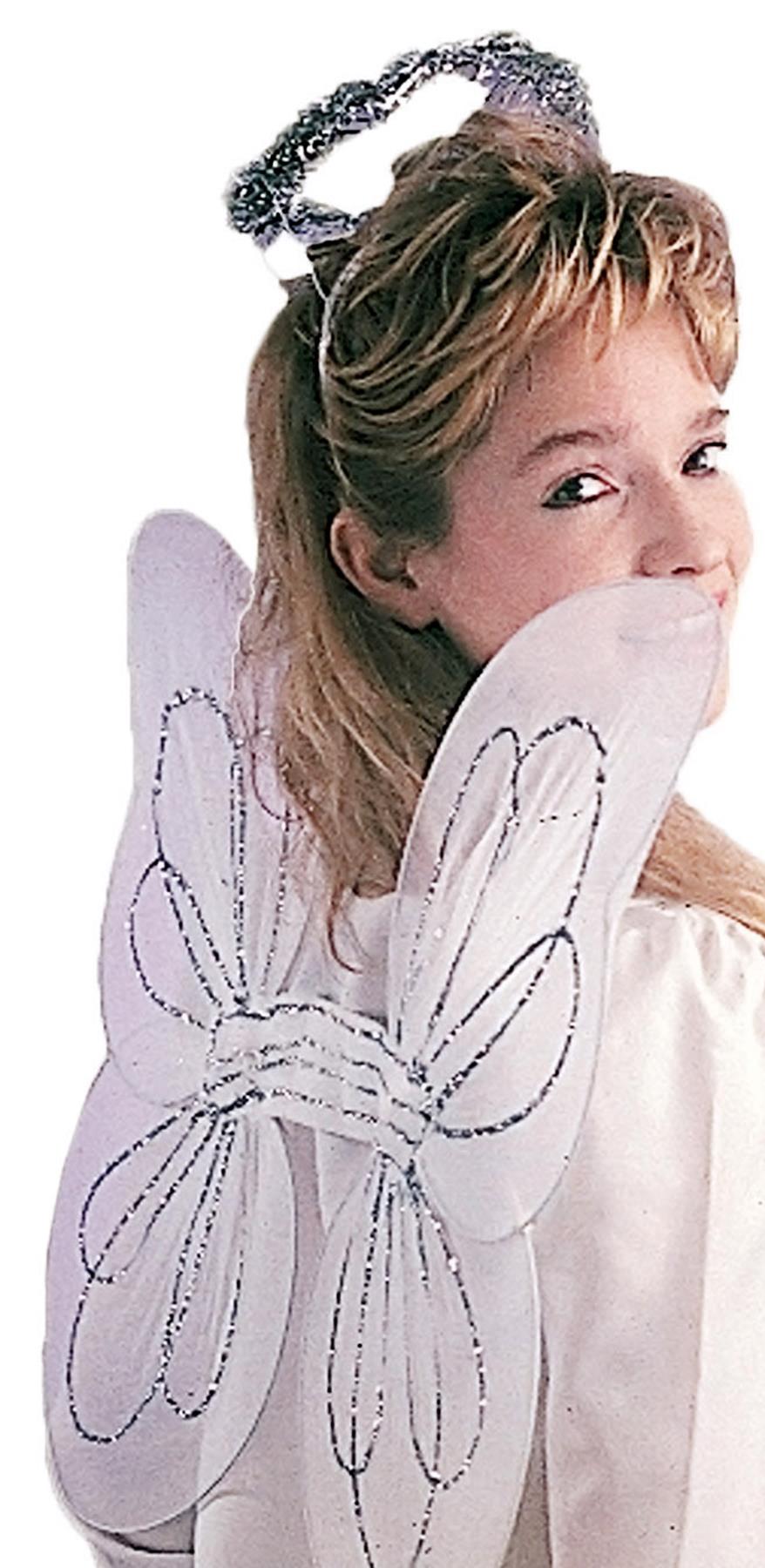 Angel Wings Halo Instant Adult Costume Kit