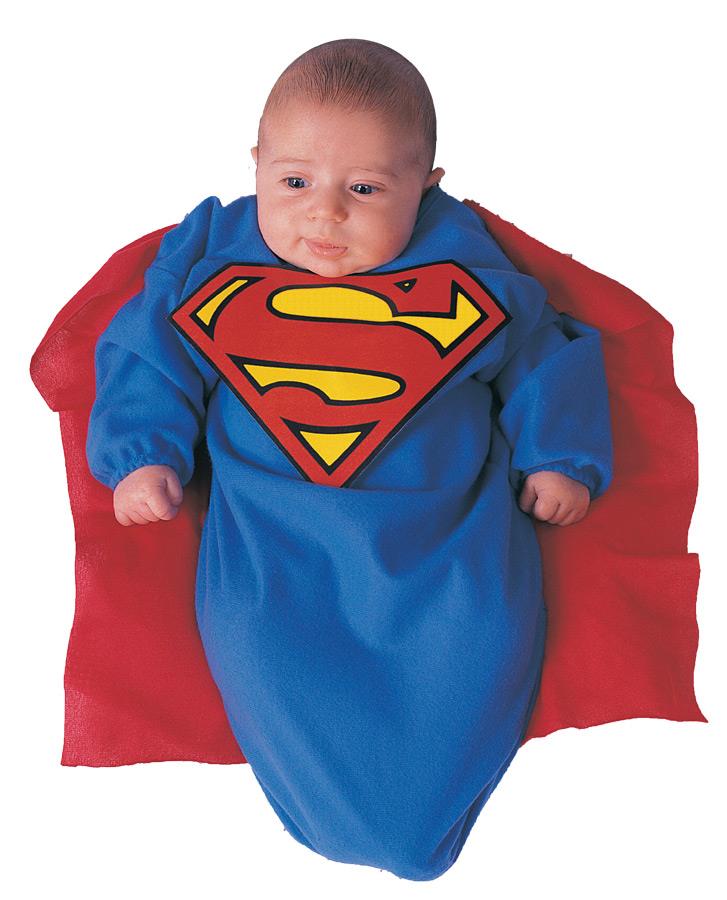 Superman Deluxe Bunting Newborn Costume
