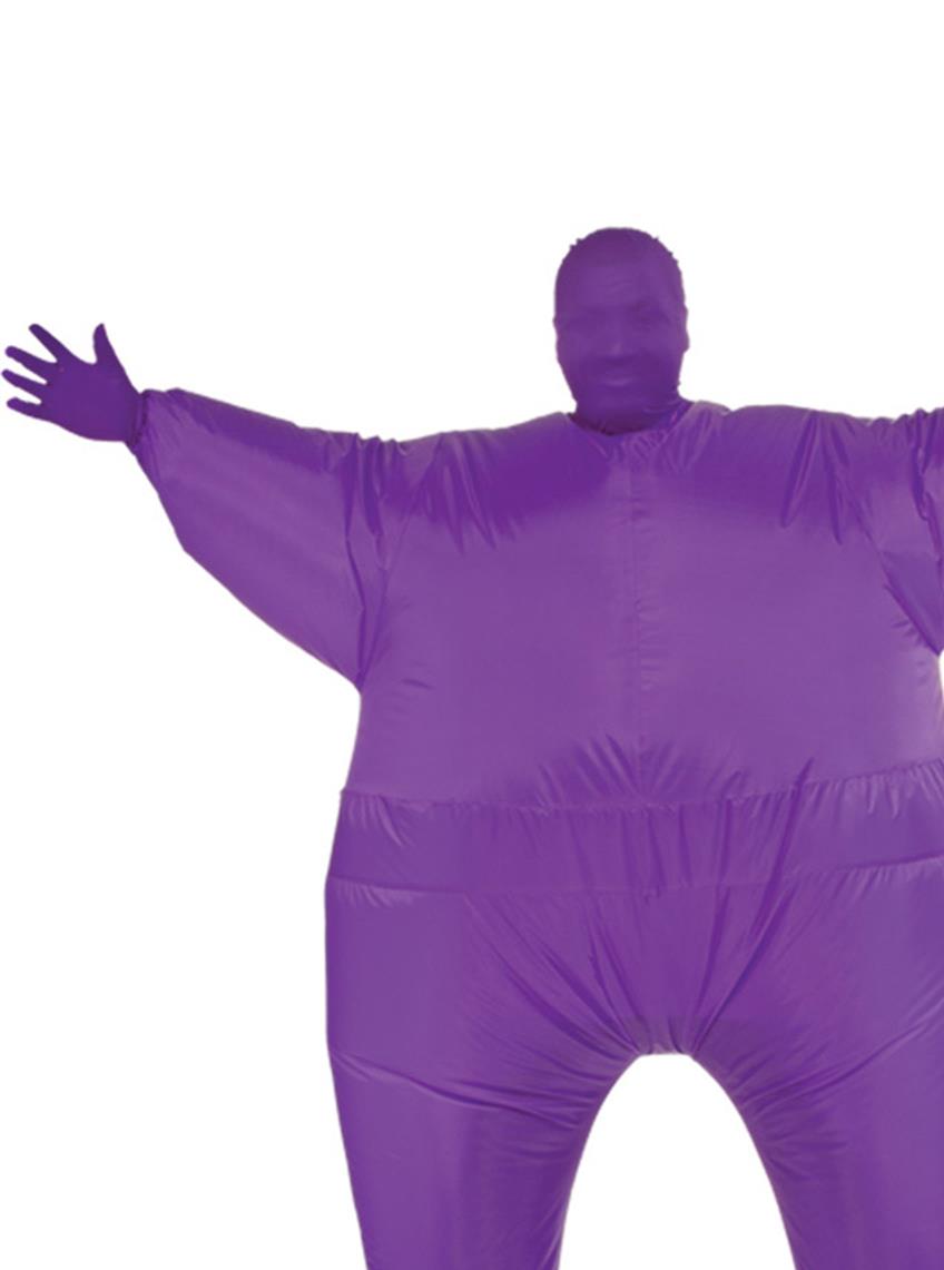 Purple Inflatable Skin Suit Adult Costume