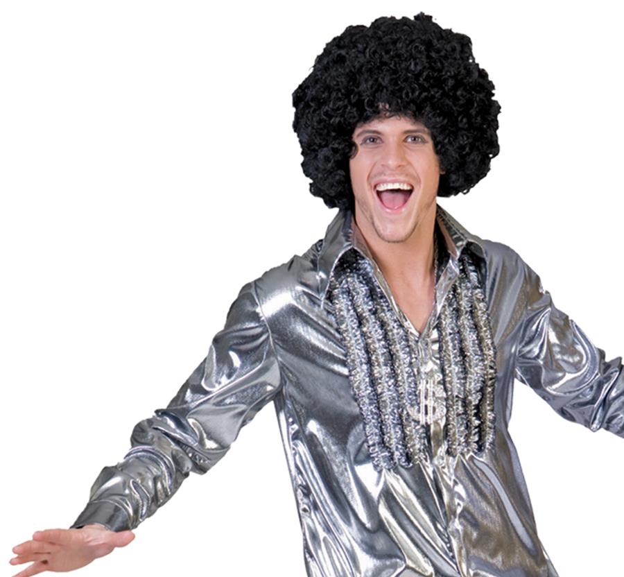 Saturday Night Silver 70s Disco Adult Shirt