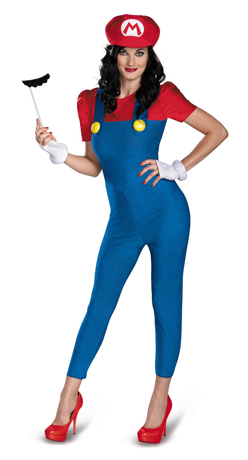Super Mario Bros. Mario Female Deluxe Adult Plus Costume