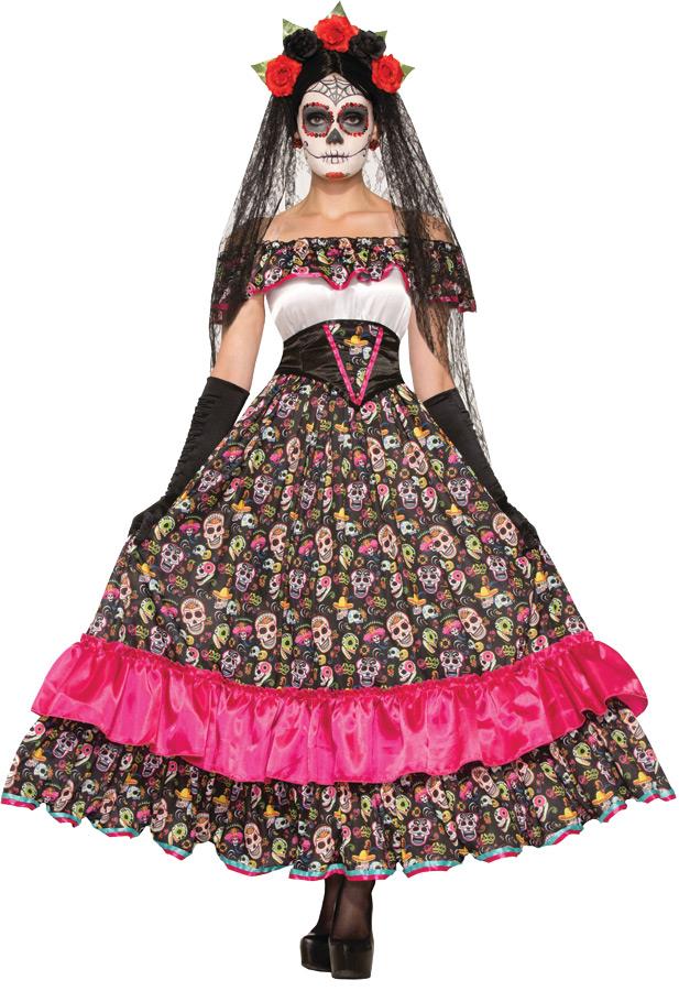 Day of the Dead Spanish Lady Adult Costume