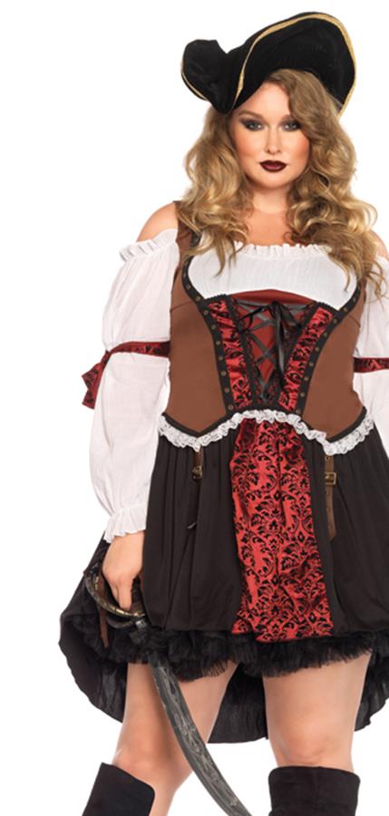 Ruthless Pirate Wench Adult Plus Costume