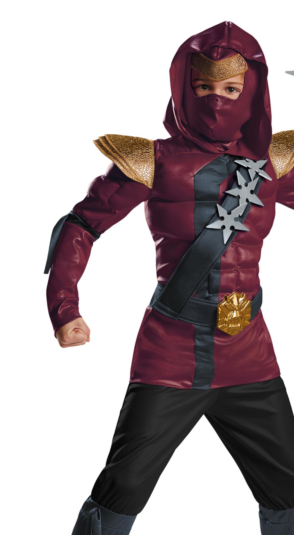 Lego Ninjago Crimson Ninja Muscle Child Costume