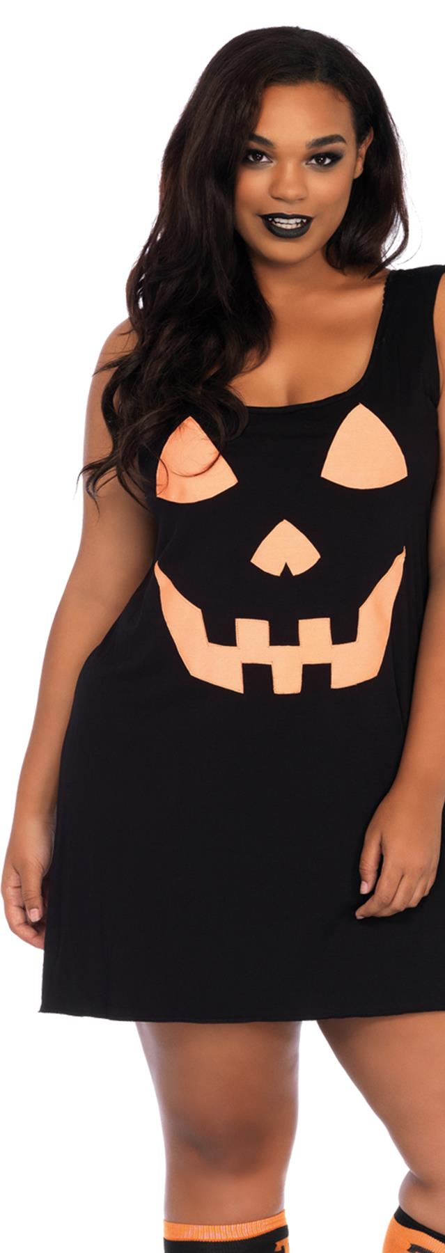 Jersey Pumpkin Dress Adult Plus Costume