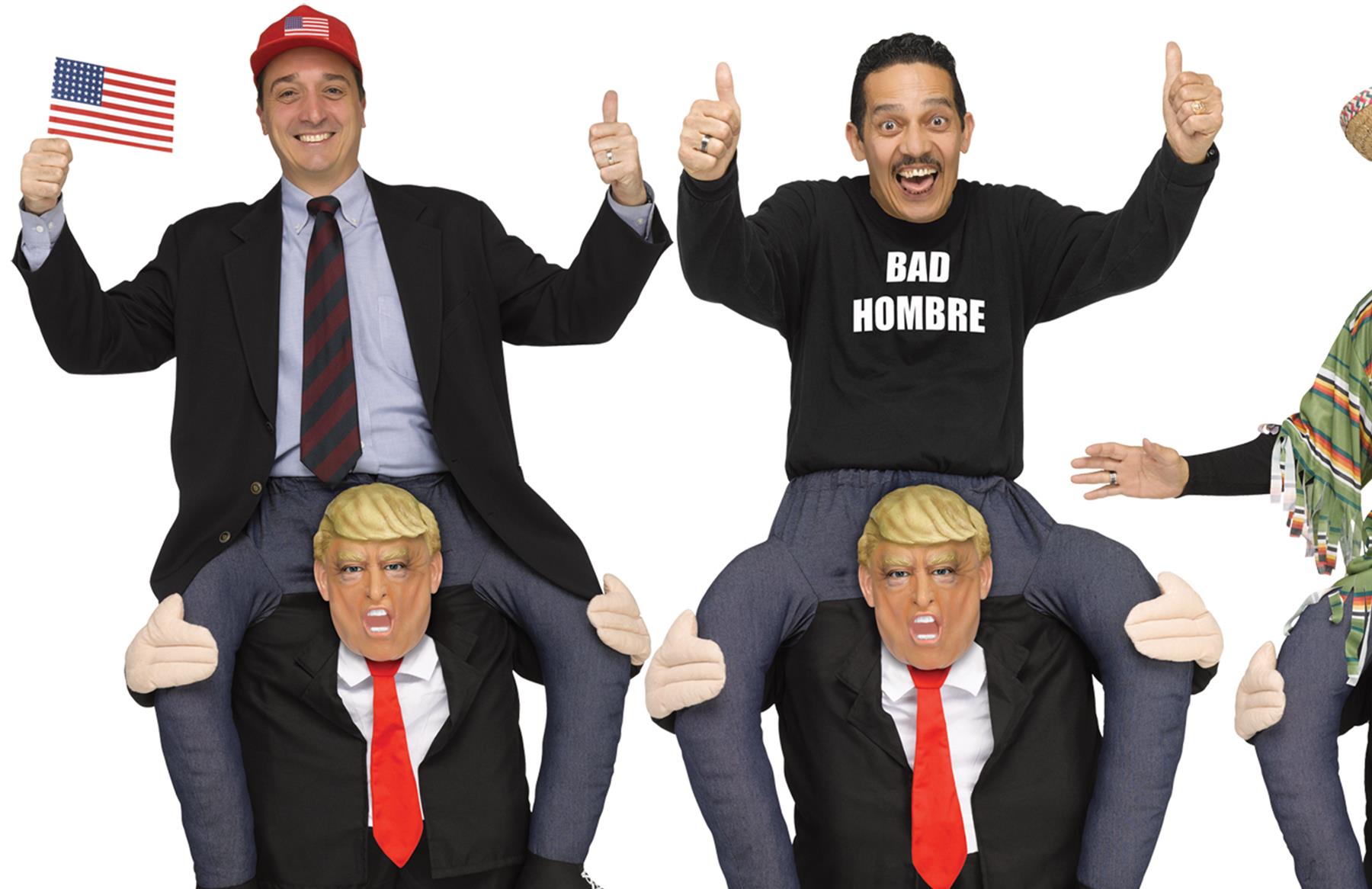 Donald Trump Carry Me President Piggyback Adult Costume