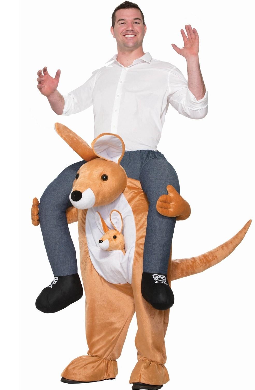 Kangaroo Piggyback Ride Adult Costume