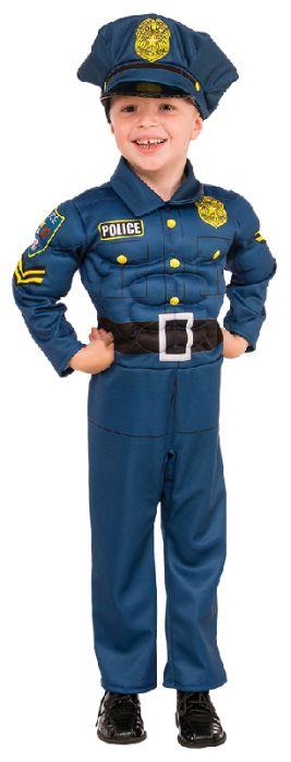 Kids Police Officer Costume With Vest - Dress Up For Colombia