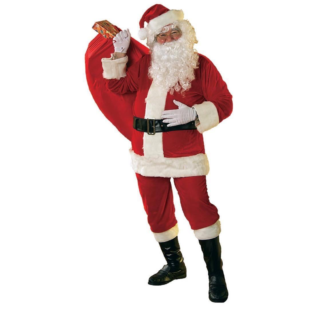 Velour Santa Suit Adult Costume