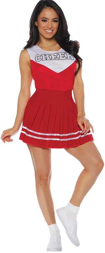 Cheer Red Cheerleader Adult Costume