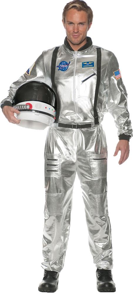 Silver Astronaut Teen Adult Costume