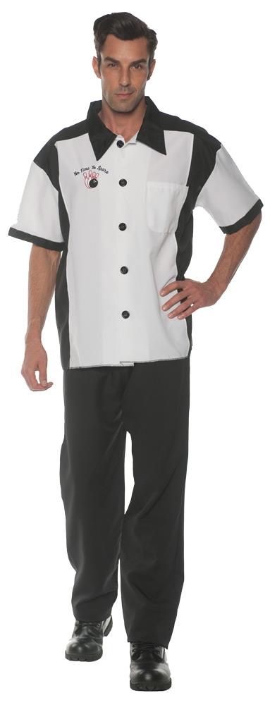 Bowling White Adult Shirt