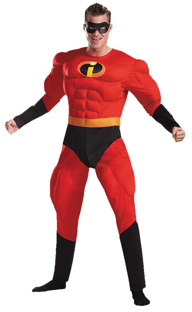 The Incredibles Mr. Incredible Deluxe Muscle Adult Plus Costume