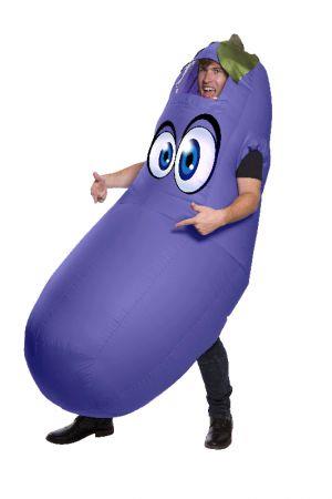 Eggplant Emoji Inflatable Adult Costume