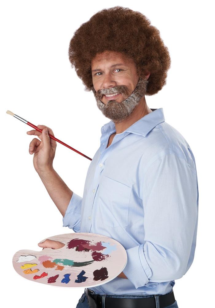 Joyful Painter Bob Ross Inspired Adult Costume Kit