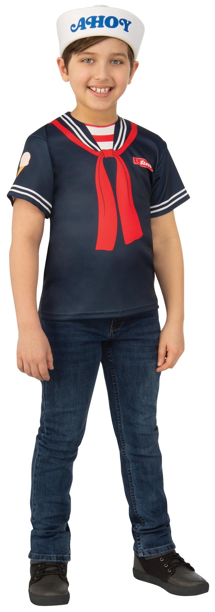 Stranger Things Steve Scoops Ahoy Child Costume Large