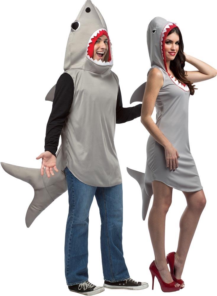 Sand Sharks Adult Couples Costume