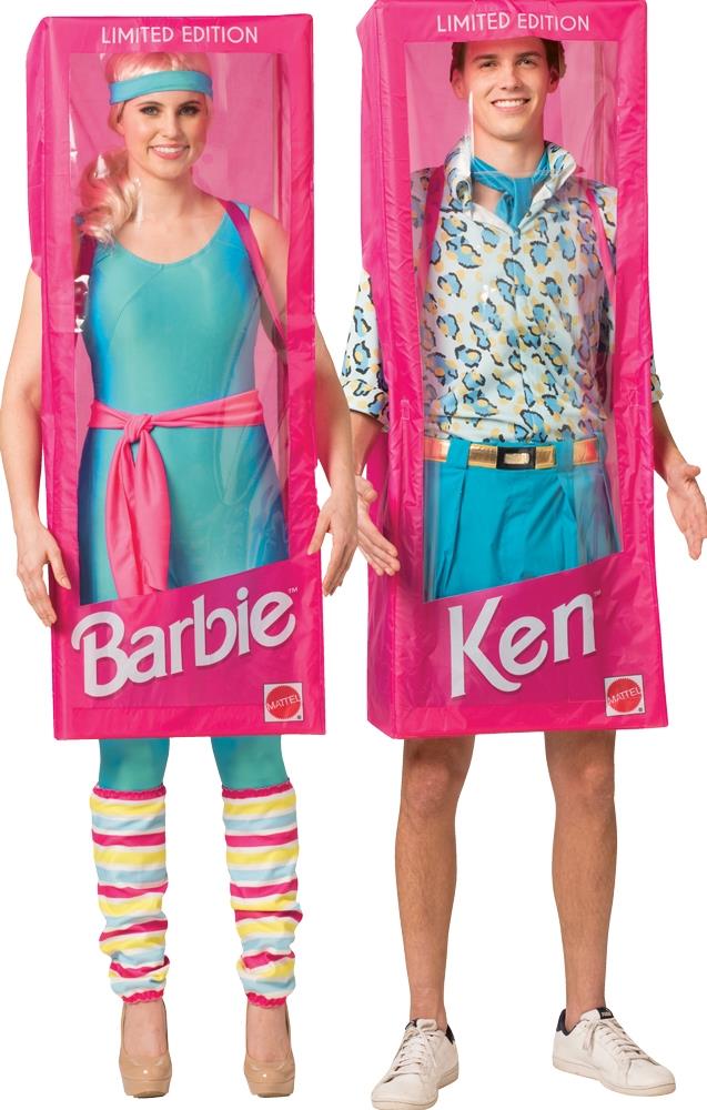 Barbie and Ken Boxes Adult Couples Costume