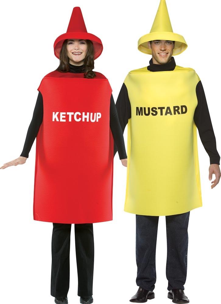 Ketchup and Mustard Adult Couples Costume