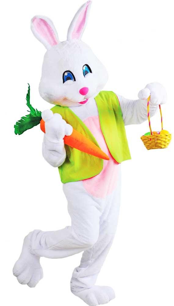 Easter Bunny Male Mascot Deluxe Adult Costume